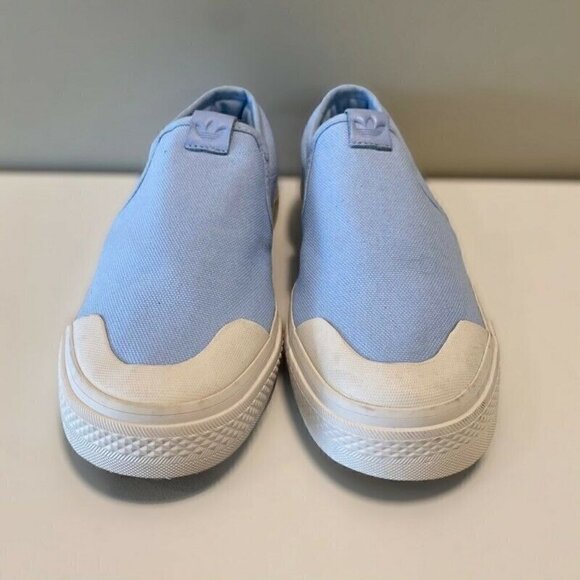 NEW Adidas Nizza Slip On Sneaker Shoes Blue 6 - Picture 2 of 9